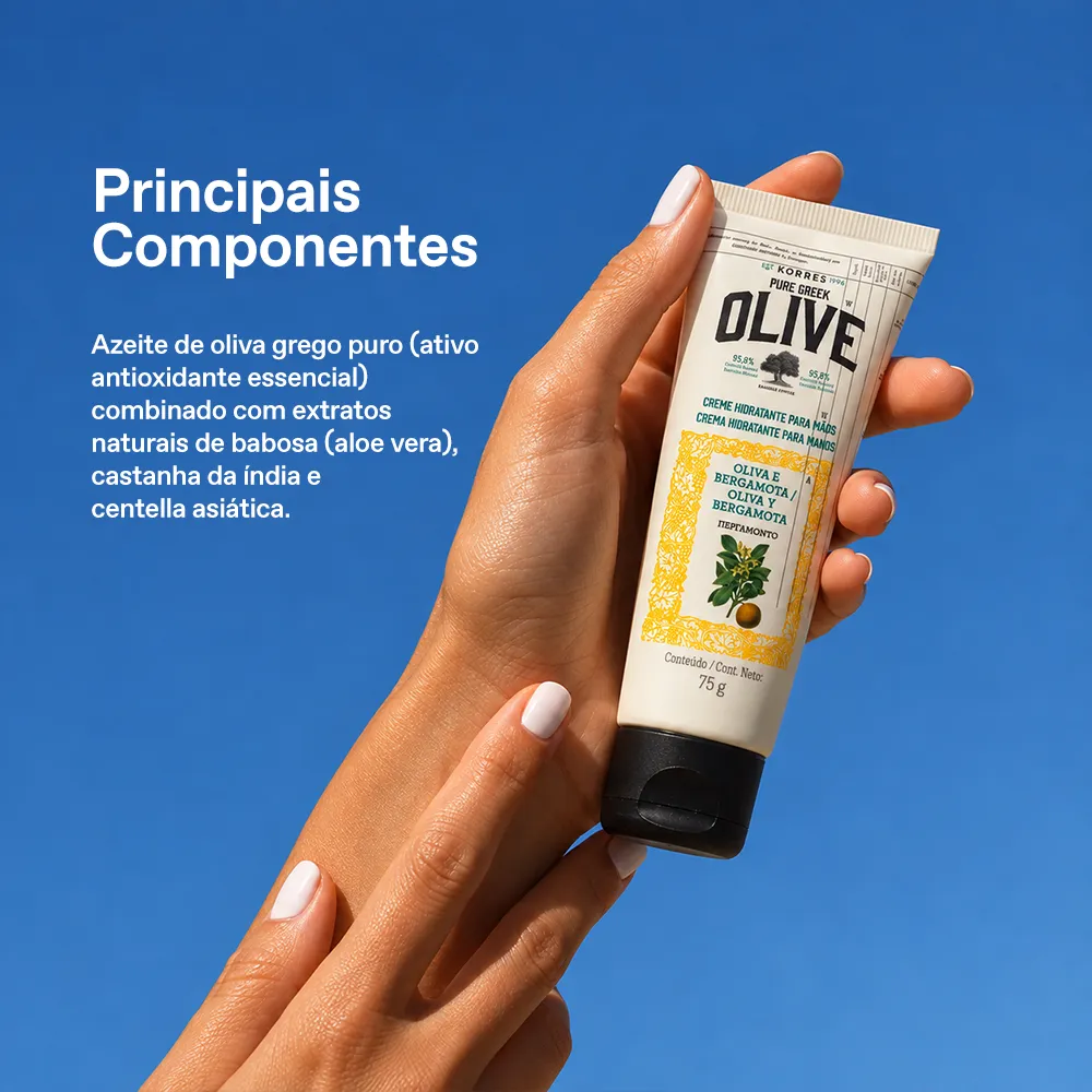 Creme Hidratante Deo para Mãos Oliva e Bergamota 4