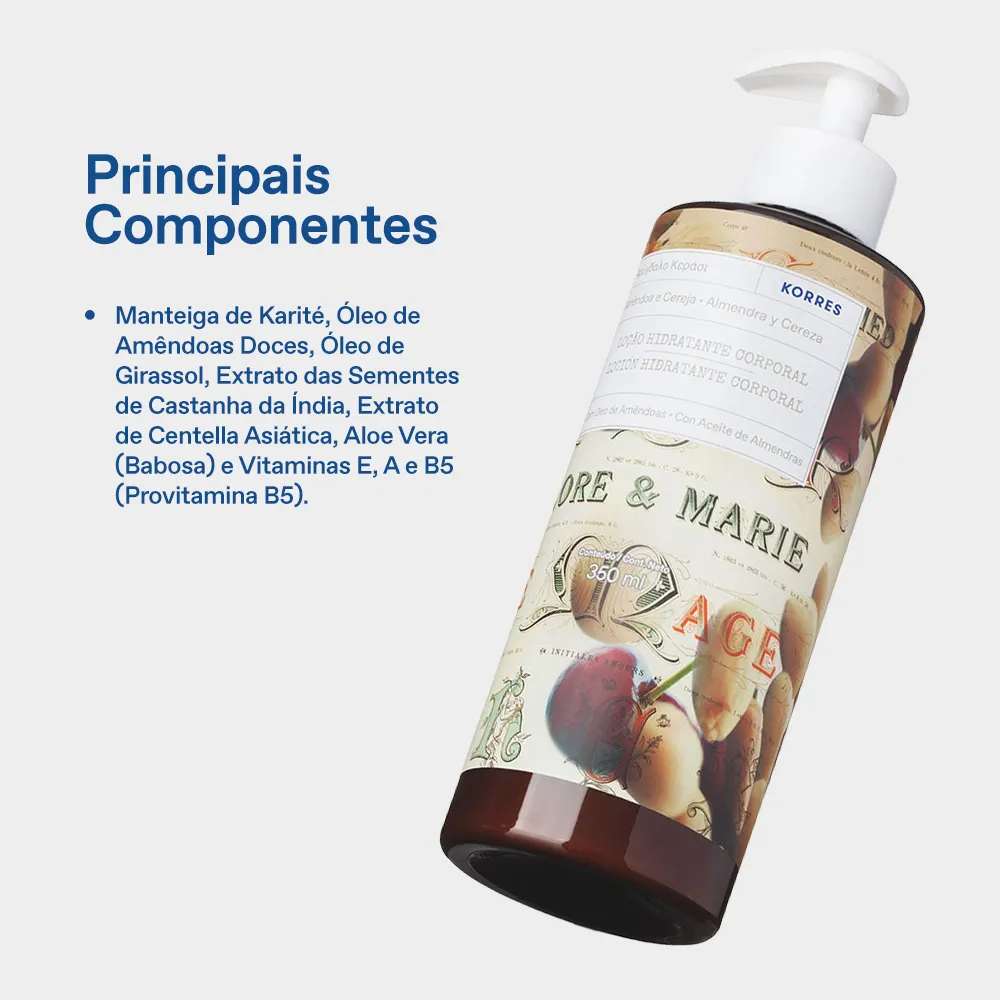 Loção Hidratante Deo Corporal Amêndoa e Cereja 4