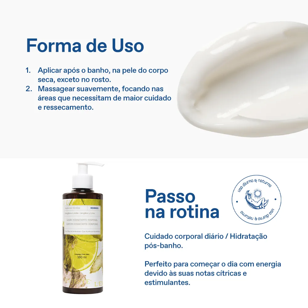Loção Hidratante Deo Corporal Gengibre e Limão 6