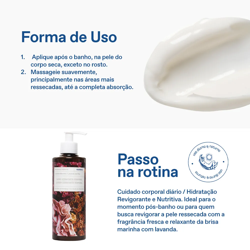 Loção Hidratante Desodorante Corporal Lavanda Marinha 6