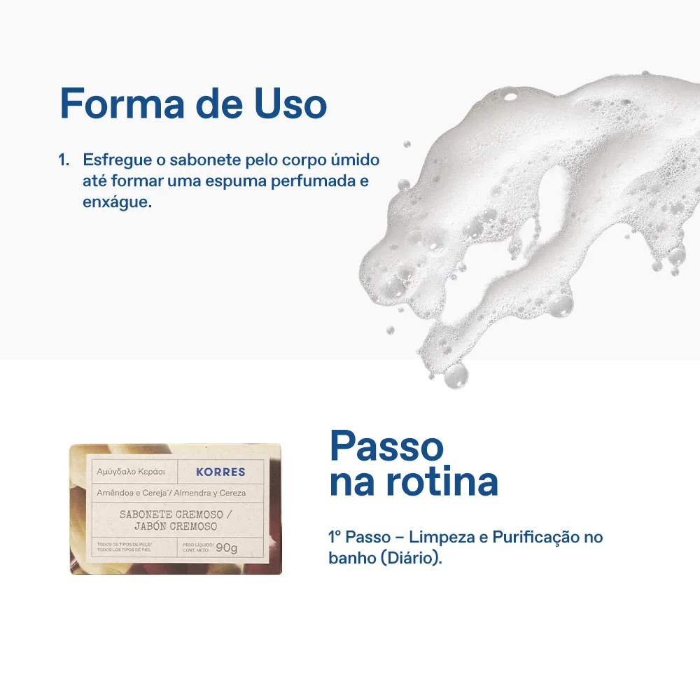 Sabonete em Barra Amêndoa e Cereja 6